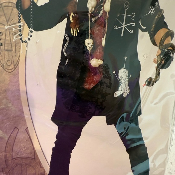 L Spirit Halloween Men’s Voodoo Dude Costume Voodoo Jewelry Size Large - Picture 5 of 7